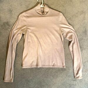 Outdoor Voices Sport Grey Merino Long Sleeve Tee